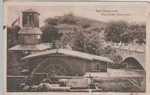 (74058) AK Bad Kreuznach, Kreuznacher Bäderquelle, 1921