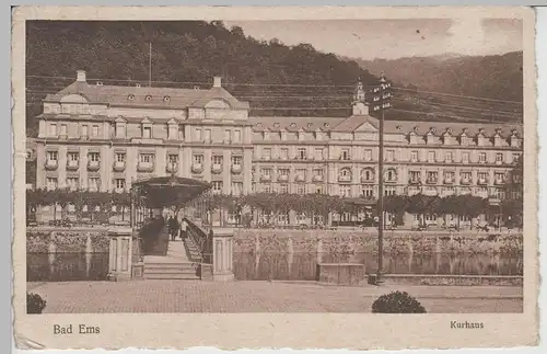 (72124) AK Bad Ems, Kurhaus 1926