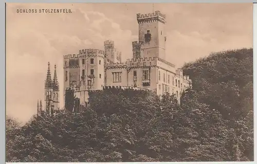 (71434) AK Koblenz, Schloss Stolzenfels, 1912