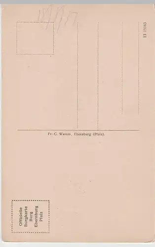 (66059) AK Ebernburg, Hutten-Sickingen-Denkmal, vor 1945