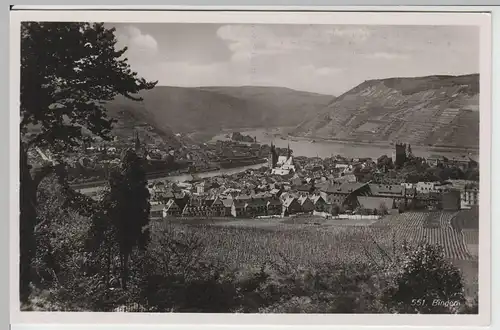 (65609) Foto AK Bingen, Gesamtansicht