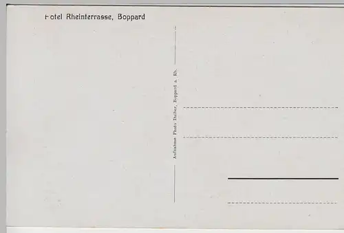 (65594) AK Boppard am Rhein, Hotel Rheinterrasse