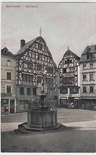 (61925) AK Bernkastel, Marktplatz vor 1945