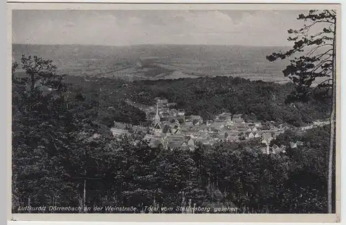 (61875) AK Dörrenbach a.d. Weinstraße, Totale vom Stäffelsberg, vor 1945