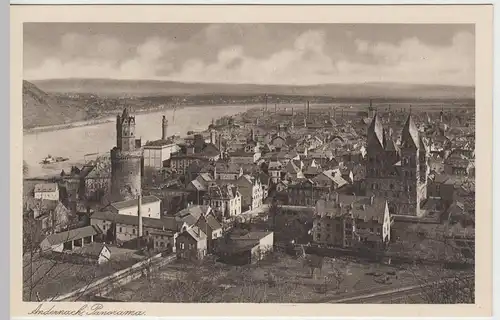 (57882) AK Andernach, Stadtansicht, Dom, Runder Turm, um 1930