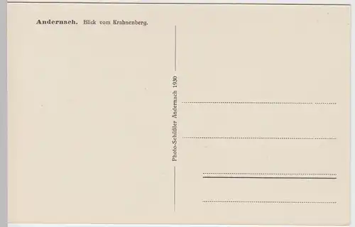 (57882) AK Andernach, Stadtansicht, Dom, Runder Turm, um 1930