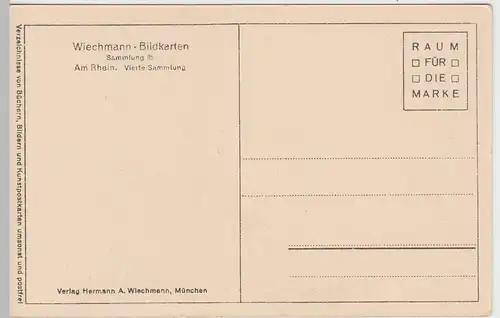 (54437) AK Oberwesel, Kirche St. Martin, von Th. u. O. Hofmeister, vor 1945