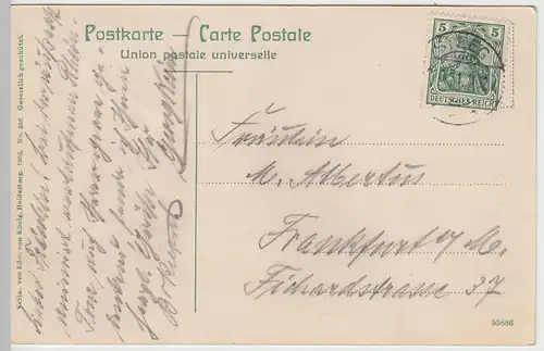 (50754) AK Oberwesel, Totale, 1911