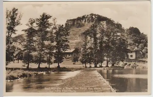 (42945) Foto AK Bad Münster a. Stein, Ebernburg vor 1945