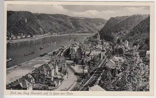 (40624) AK St. Goar, Blick von Burg Rheinfels