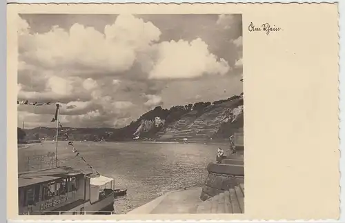 (39542) Foto AK Partie am Rhein, Koblenz, Deutsches Eck 1941