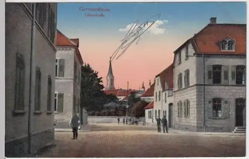 (3876) AK Germersheim, Lilienstr., St. Jakobus 1919