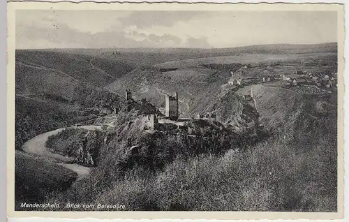 (36367) AK Manderscheid, Blick vom Belvedere, 1934