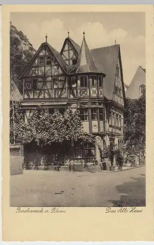 (35567) AK Bacharach, Das Alte Haus, 1934