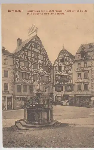 (35483) AK Bernkastel, Marktplatz, Feldpost 1917