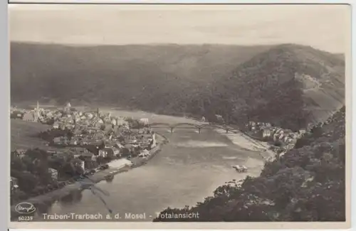 (3392) Foto AK Traben-Trarbach, Panorama, Sonderstempel 1930