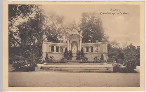 (28618) AK Koblenz, Kaiserin-Augusta-Denkmal 1919