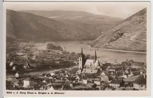 (2845) Foto AK Bingen am Rhein, Panorama 1941
