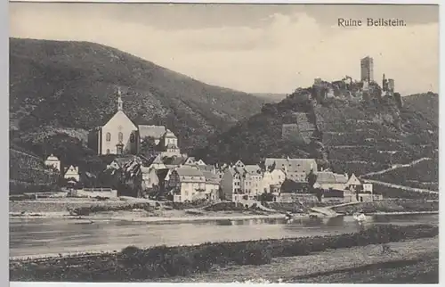 (23722) AK Beilstein, Mosel, Kirche, Burg Metternich, vor 1945