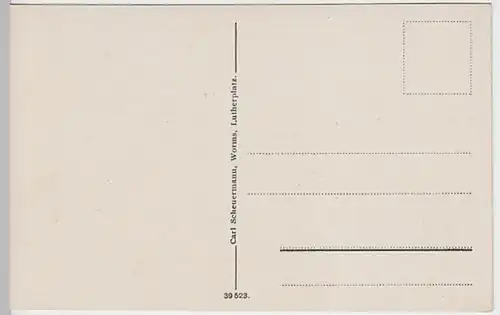 (23359) AK Worms, Blick von der Straßenbrücke, vor 1945