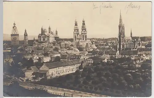 (20696) Foto AK Speyer, Panorama, vor 1945