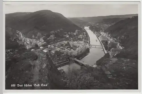 (20167) Foto AK Bad Ems, Panorama, vor 1945