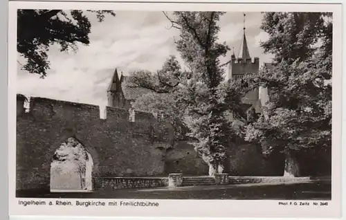 (19983) Foto AK Ingelheim am Rhein, Burgkirche, Freilichtbühne, vor 1945