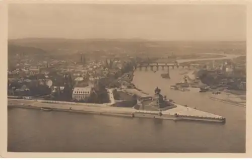 (184) AK Koblenz, Deutsches Eck, vor 1945