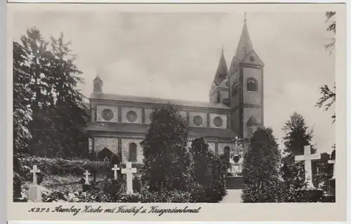(18060) Foto AK Arenberg, Koblenz, St. Nikolaus, Friedhof 1936