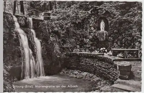 (16077) Foto AK Bitburg, Mariengrotte an der Albach, nach 1945