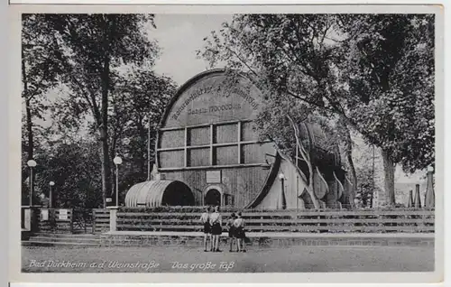 (15360) AK Bad Dürkheim a.d. Weinstraße, Das Große Fass 1943