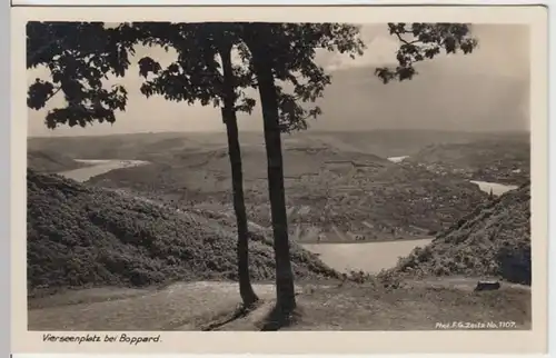 (14796) Foto AK Boppard, Vierseenblick 1936