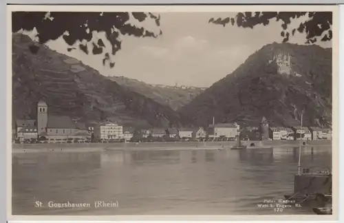 (14779) Foto AK St. Goarshausen, Burg Katz