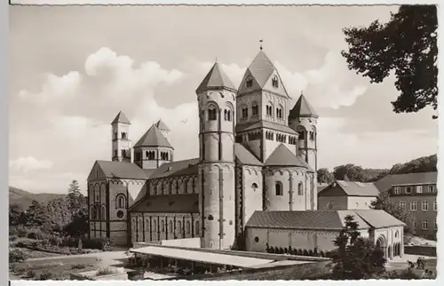 (14244) Foto AK Glees, Basilika Maria Laach, nach 1945