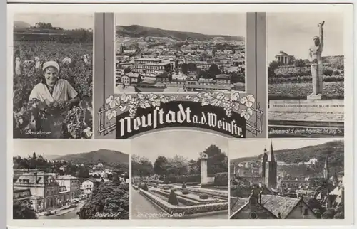 (13404) Foto AK Neustadt an der Weinstraße, Mehrbildkarte 1938