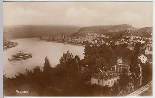 (12377) Foto AK Boppard, Panorama, vor 1945