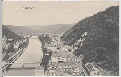 (11983) AK Bad Ems, Panorama 1910