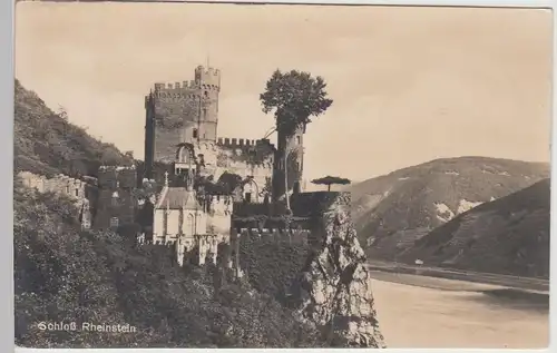 (113887) Foto AK Burg Rheinstein, Trechtingshausen, vor 1945