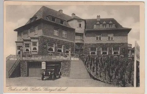 (113429) AK Rech, Ahr, Hotel und Weingut Appel, Automobil, vor 1945
