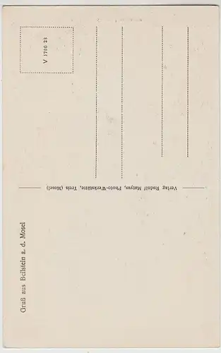 (112142) AK Gruß aus Beilstein, Mosel, Doppeltorbogen, vor 1945