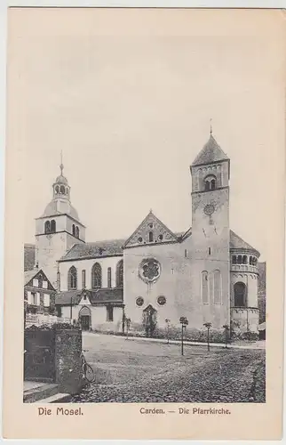 (111790) AK Carden, Treis-Karden, Pfarrkirche 1945
