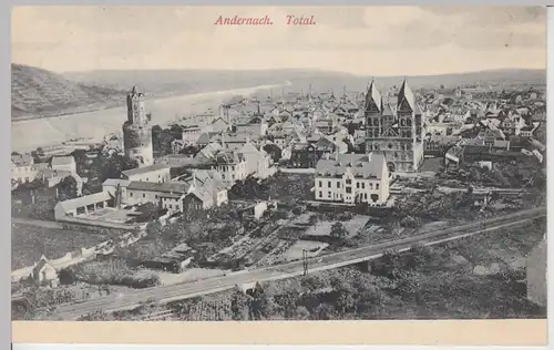 (111045) AK Andernach, Totale, 1907