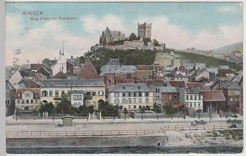 (111034) AK Bingen, Berg Klopp von Rüdesheim, 1911