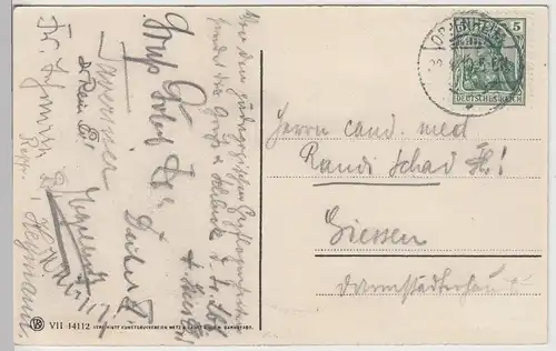 (111013) AK Oppenheim am Rhein, Ansicht von Süden, 1910