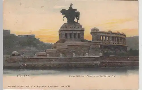 (110998) AK Koblenz, Kaiser Wilhelm I.-Denkmal 1902