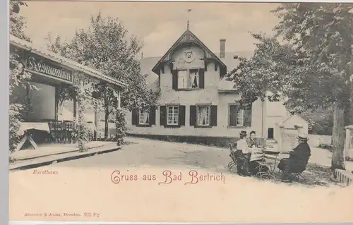 (110942) AK Gruss aus Bad Bertrich, Forsthaus, vor 1905