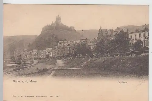 (110941) AK Cochem, Gruss von der Mosel, vor 1905