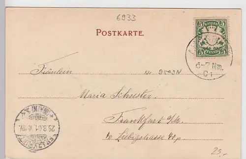 (110822) AK Waldleiningen, Schloss 1901