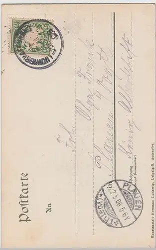 (110261) AK Ludwigshafen am Rhein, Neue Filialbank, 1906