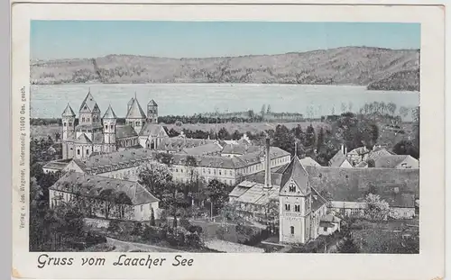 (110075) AK Gruß vom Laacher See,  Abtei Maria Laach, Glees, bis 1905